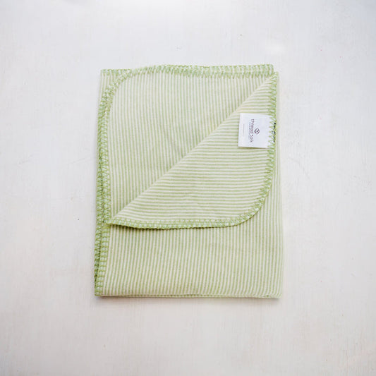 Organic Cotton Green Blanket - 30x40" - Supports Domestic Violence Victims