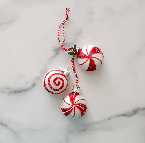 Ornament Peppermint Cluster