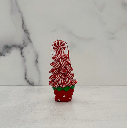 Ornament Ribbon Candy Tree 5" Asstd