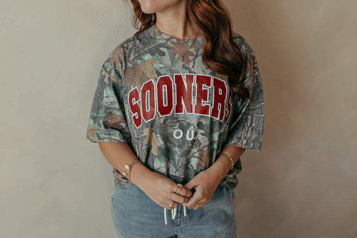 OU Sooners Camouflage Graphic Tee