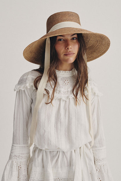 Paloma Sun Hat - Sepia
