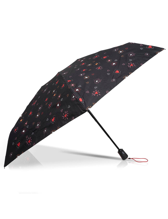 Parapluie Mini Auto Cœur Rouge