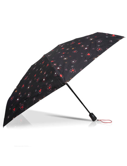 Parapluie Mini Auto Cœur Rouge
