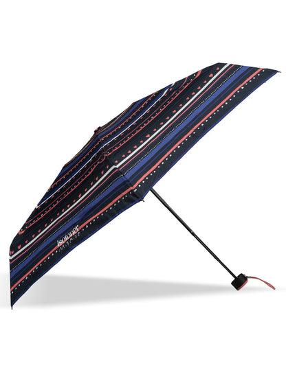 Parapluie Mini Slim Rayure Petit Cœur Marine