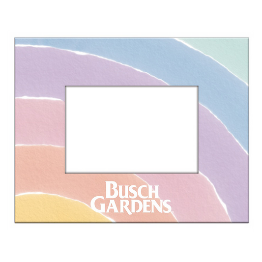 Pastel Rainbow Busch Gardens 4x6 Frame