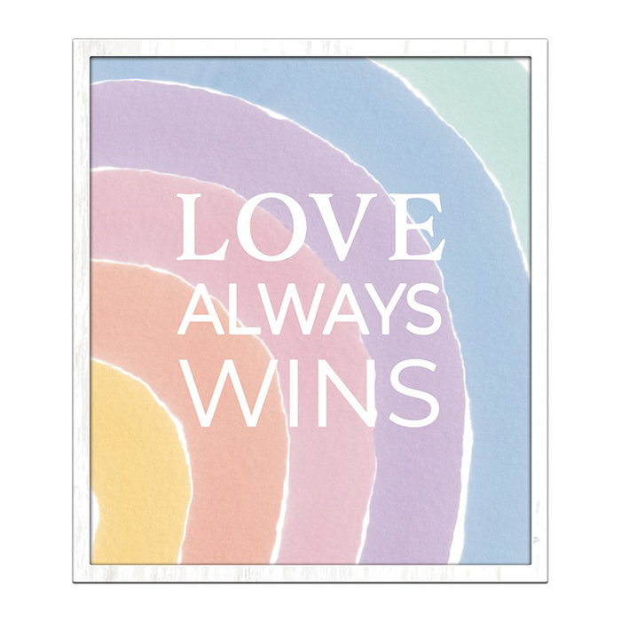 Pastel Rainbow Love Sign