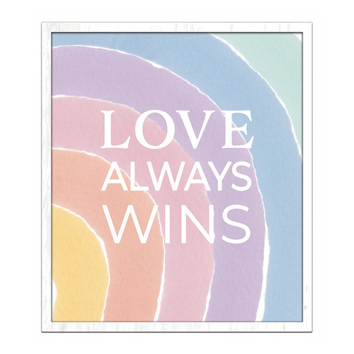 Pastel Rainbow Love Sign