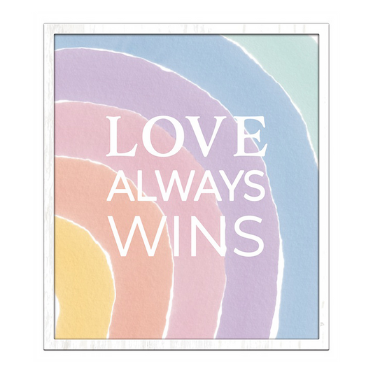 Pastel Rainbow Love Sign