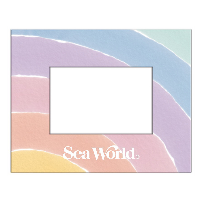 Pastel Rainbow SeaWorld 4x6 Frame