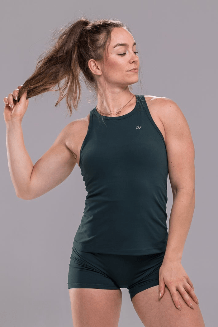 Peak Peformance Tank - Slate Jewel