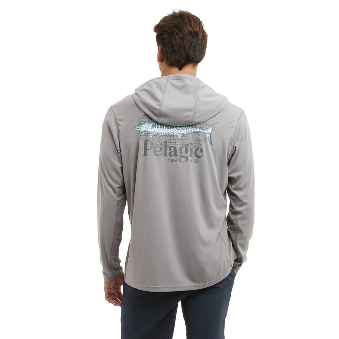 pelagic-vaportek-worldwide-wahoo-performance-hooded-fishing-shirt-grey-model-back