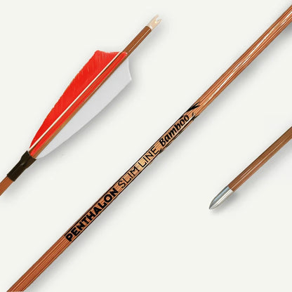 Penthalon Carbonpfeile Slim Line Bamboo Naturfedern 600