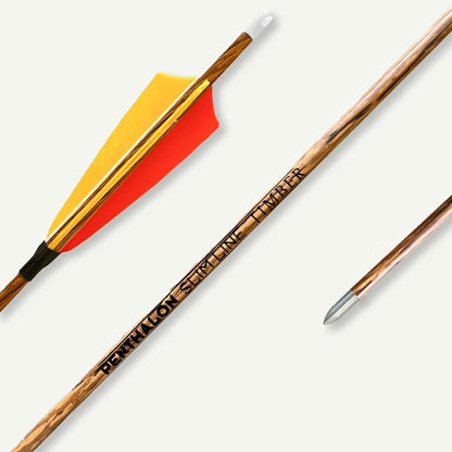 Penthalon Carbonpfeile Slim Line Timber Naturfedern 700