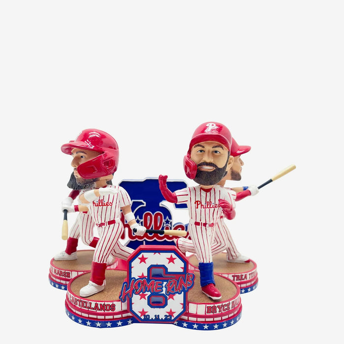 Philadelphia Phillies 2023 NLDS Game 3 Home Run Mini Bobblehead Scene MLB