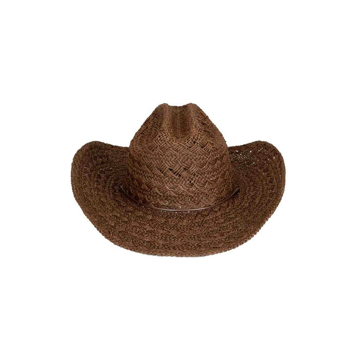 Phoenix Cowboy - Carob Straw Cowboy Hat with Cattleman Crown