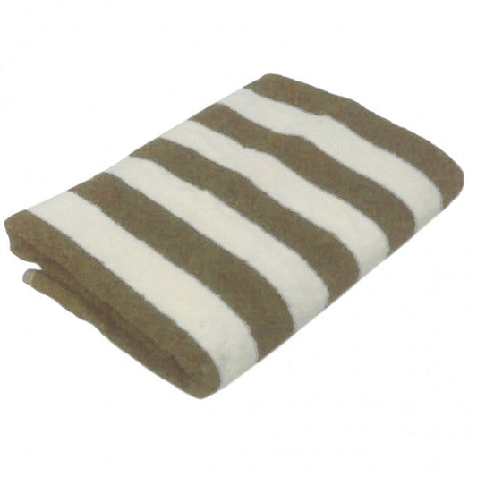 Pool Towel Mocha / White Striped