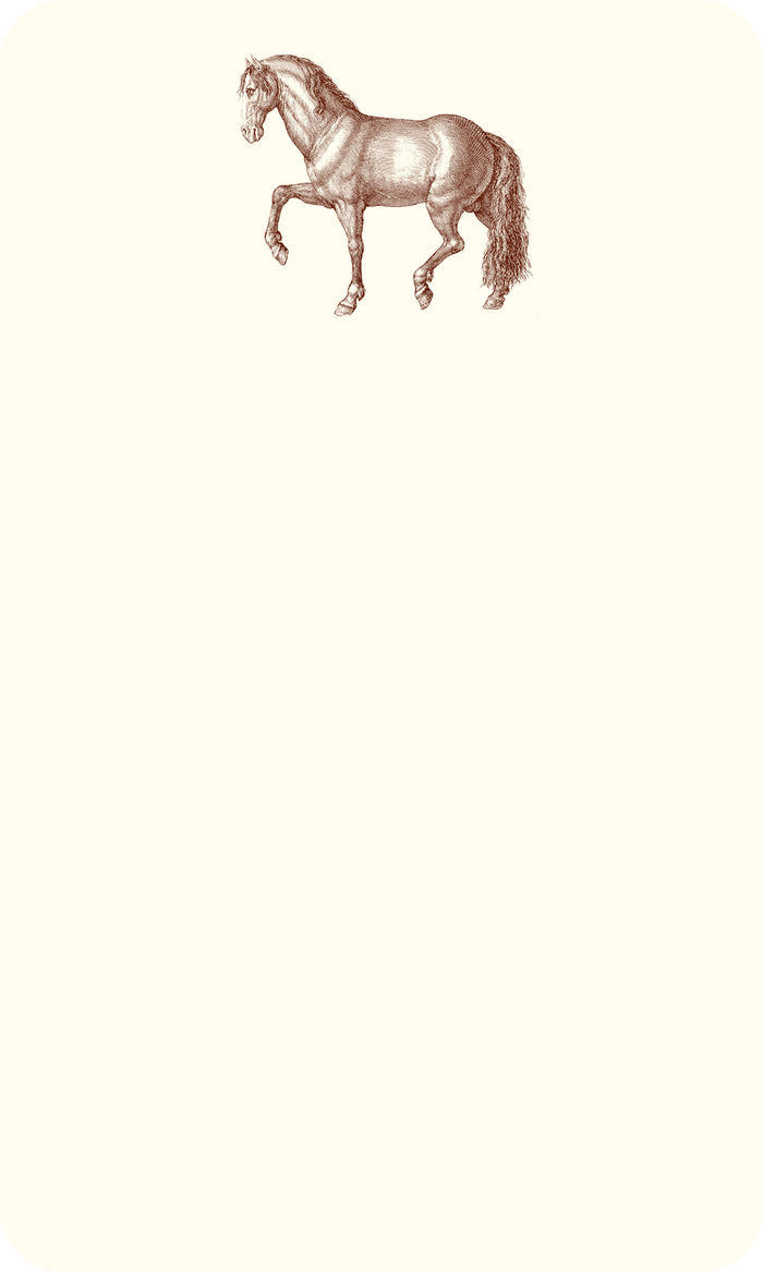 Prancing Horse Thinking Card