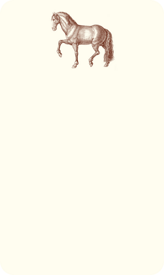 Prancing Horse Thinking Card
