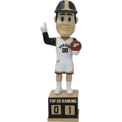 Purdue Pete Purdue Boilermakers Basketball Top 25 Ranking Tracker Bobblehead (Presale)