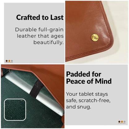 Quest Artisian Leather iPad Tablet Messenger Bag (11 Inch)