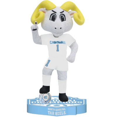 Rameses North Carolina Tar Heels Mascot 2024 Women's Soccer National Champions Bobbleheads