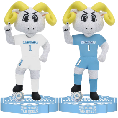 Rameses North Carolina Tar Heels Mascot 2024 Women's Soccer National Champions Bobbleheads