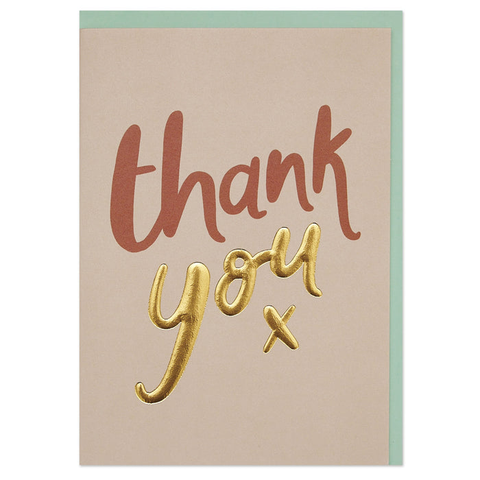 Raspberry Blossom Thank You Greetings Card