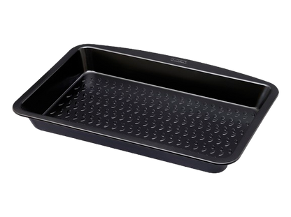 Rectangular metal oven dish with easy grip - GLIDE