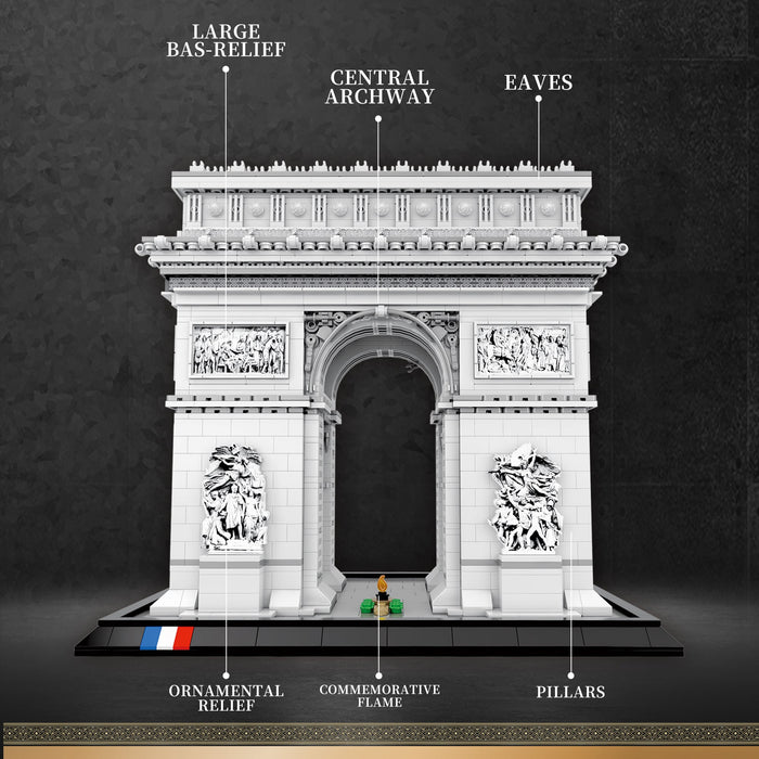 ReoBrix 66024 Famous Landmark Arc de Triomphe Klemmbausteine - LesDiy - Klemmbausteine