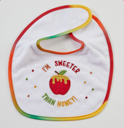Rosh Hashanah Bib - Embroidered