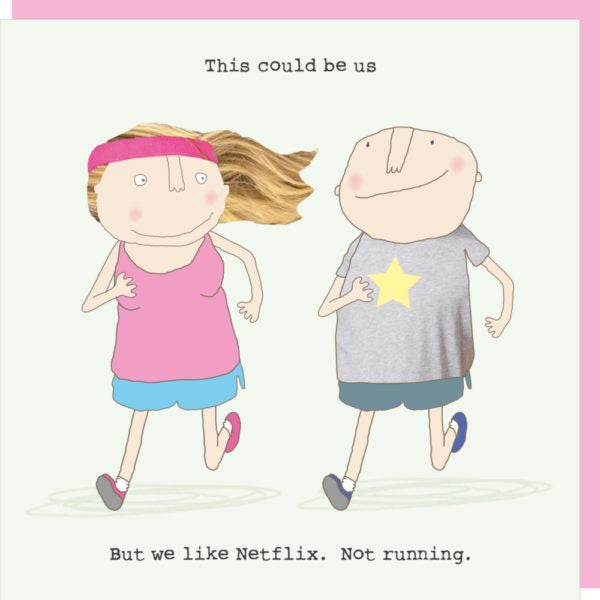 Rosie Made A Thing Netflix Running Greetings Card