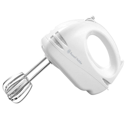 Russell Hobbs Food Collection 125W 6 Speed Hand Mixer - White | 14451 from DID Electrical - guaranteed Irish, guaranteed quality service. (6977373536444)