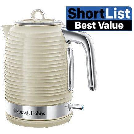 Russell Hobbs Inspire 1.7L 3000W Kettle - Cream | 24364 from DID Electrical - guaranteed Irish, guaranteed quality service. (6977561362620)