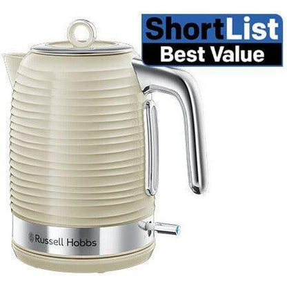 Russell Hobbs Inspire 1.7L 3000W Kettle - Cream | 24364 from DID Electrical - guaranteed Irish, guaranteed quality service. (6977561362620)