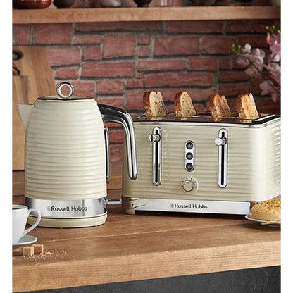 Russell Hobbs Inspire 1.7L 3000W Kettle - Cream | 24364 from DID Electrical - guaranteed Irish, guaranteed quality service. (6977561362620)