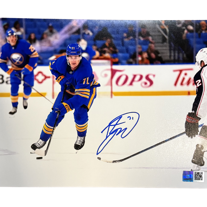 Ryan McLeod Signed Skating vs Columbus Blue Jackets Photo