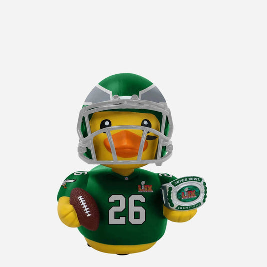 Saquon Barkley Philadelphia Eagles Super Bowl LIX Champions Kelly Green Player Bobble Duck Mini Bobblehead NFL