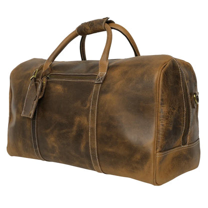 leather duffle