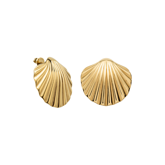 Scallop Big Ohrring Gold