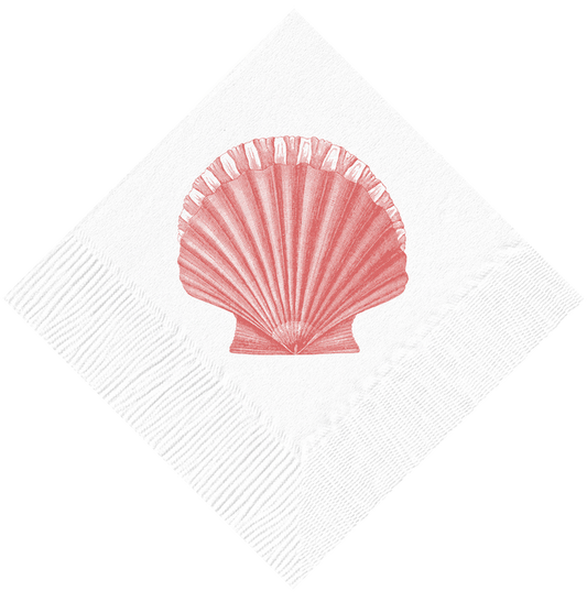 Scallop Beverage Napkins