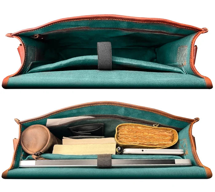 leather briefcase bag for men