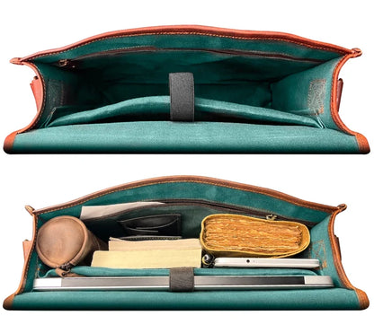 leather briefcase bag for men