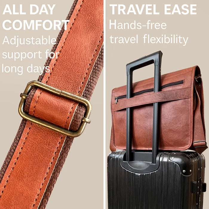 Scout Leather Laptop Messenger Bag (15 inch)