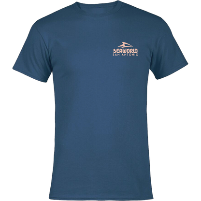 SeaWorld Greetings From San Antonio Blue Men's Tee front