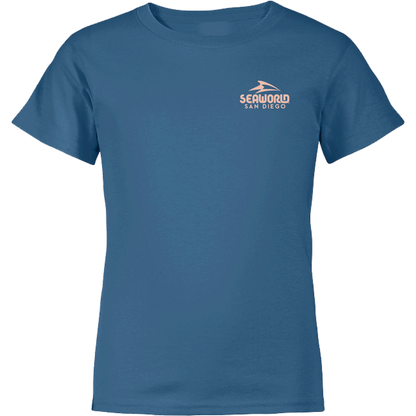 SeaWorld Greetings From San Diego Blue Youth Boy Tee front