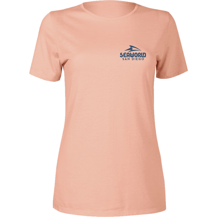 SeaWorld Greetings From San Diego Blush Ladies Tee front
