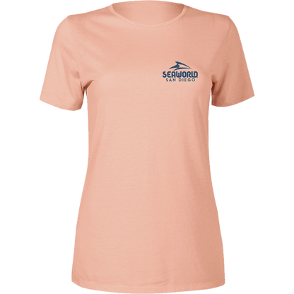SeaWorld Greetings From San Diego Blush Ladies Tee front