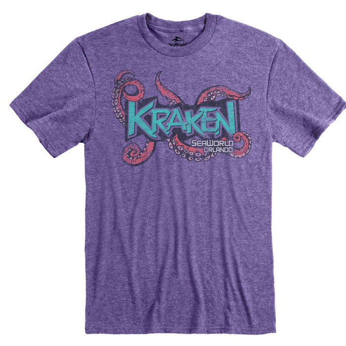 SeaWorld Orlando Retro Kraken Unleashed Adult Tee