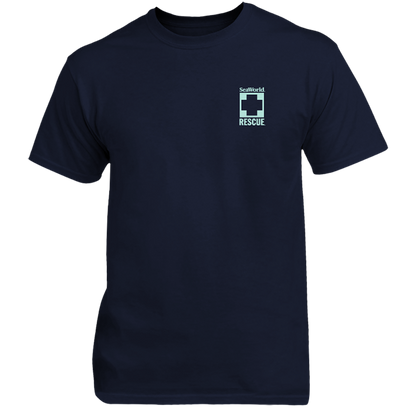 SeaWorld Rescue Navy Mint Adult Tee