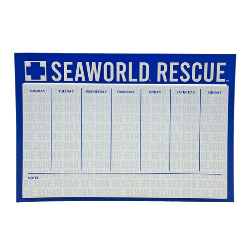 SeaWorld Rescue Weekly Desktop Calendar